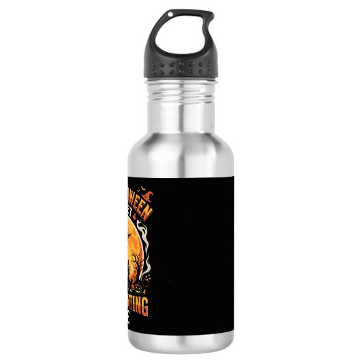 Halloween Budget Spuk Edelstahlflasche (Vorderseite)