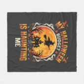 Halloween Budget Spuk Fleecedecke (Vorderseite (Horizontal))