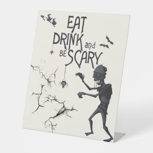 Halloween Buffet Sockelschild (Vorderseite)