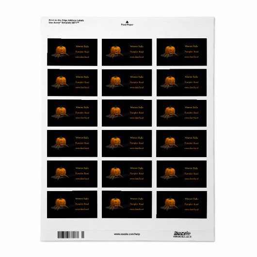 Halloween Bug Adressaufkleber (Vorne)