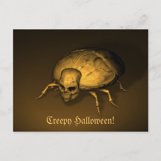 Halloween Bug Postkarte (Vorderseite)