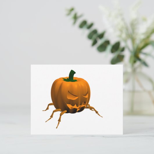 Halloween Bug Postkarte (Stehend Vorderseite)