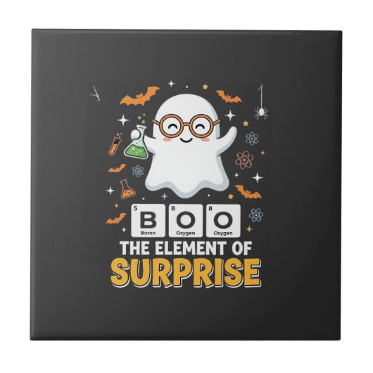 Halloween-Buh-Element der Überraschung Gespenst De Fliese (Vorderseite)