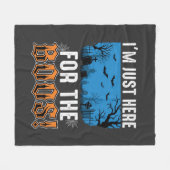 Halloween Buh-Geist-Friedhofs-Vektor-Design_1 Fleecedecke (Vorderseite (Horizontal))