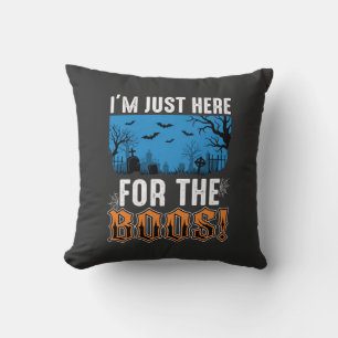 Halloween Buh-Geist-Friedhofs-Vektor-Design_1 Kissen