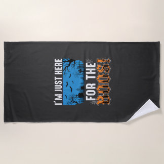 Halloween Buh-Geist-Friedhofs-Vektordesign_1 Strandtuch