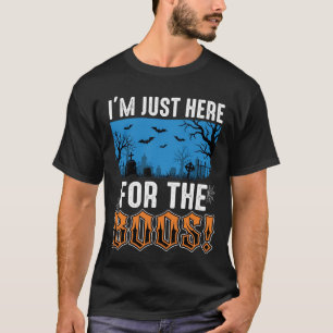 Halloween Buh-Geist-Friedhofs-Vektordesign_1 T-Shirt