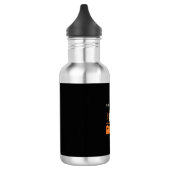 Halloween Buh-Geist-Silhouette Edelstahlflasche (Links)