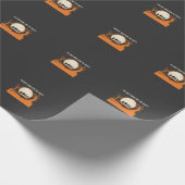 Halloween Buh-Geist-Silhouette Geschenkpapier (Ecke)