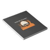 Halloween Buh-Geist-Silhouette Notizblock (angewinkelt)