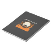 Halloween Buh-Geist-Silhouette Notizblock (Rotiert)