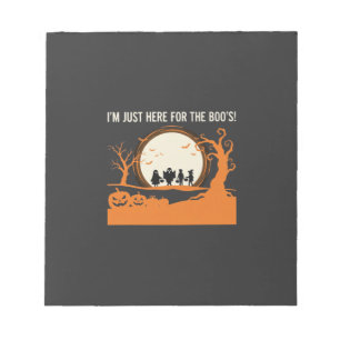 Halloween Buh-Geist-Silhouette Notizblock