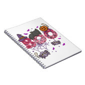 Halloween Buh Halloween Kostüm Notizblock (Rechte Seite)