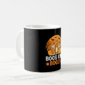 Halloween Buh und Schnaps Trinkparty Design Kaffeetasse (Vorderseite Links)