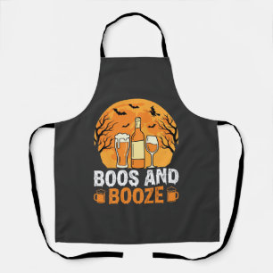 Halloween Buh und Schnaps Trinkparty Design Schürze