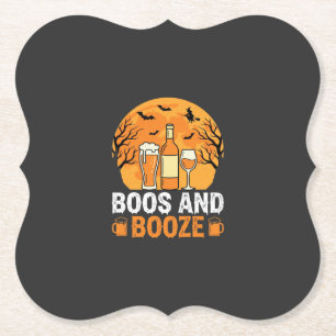 Halloween Buh und Schnaps Trinkparty Design Untersetzer