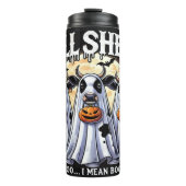 Halloween Bull Sheet / Bullen Funny Thermosbecher (Vorderseite)