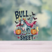 Halloween Bull Sheet, Funny Ghost Cow Acrylschild (Neutral)