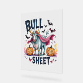 Halloween Bull Sheet, Funny Ghost Cow Acrylschild (Winkel)