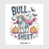 Halloween Bull Sheet, Funny Ghost Cow Aufkleber (Blatt)