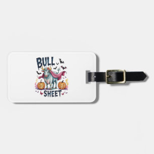 Halloween Bull Sheet, Funny Ghost Cow Gepäckanhänger