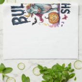 Halloween Bull Sheet, Funny Ghost Cow Geschirrtuch (Gefaltet)