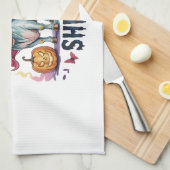 Halloween Bull Sheet, Funny Ghost Cow Geschirrtuch (Viertel Falte)