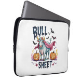 Halloween Bull Sheet, Funny Ghost Cow Laptopschutzhülle (Vorne Rechts)