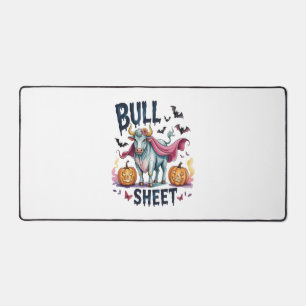 Halloween Bull Sheet, Funny Ghost Cow Schreibtischunterlage