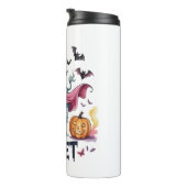 Halloween Bull Sheet, Funny Ghost Cow Thermosbecher (Nach rechts gedreht)