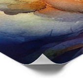 Halloween Bull Terrier mit Pumpkins Beängstigend Poster (Ecke)