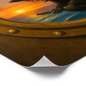 Halloween-Bullauge-Poster Poster (Ecke)