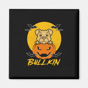 Halloween Bulldog Halloween Pumpkin-Kostüm Magnet