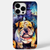 Halloween Bulldog mit Pumpkins Beängstigend Case-Mate iPhone Hülle (Rückseite)