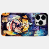 Halloween Bulldog mit Pumpkins Beängstigend Case-Mate iPhone Hülle (Rückseite (Horizontal))