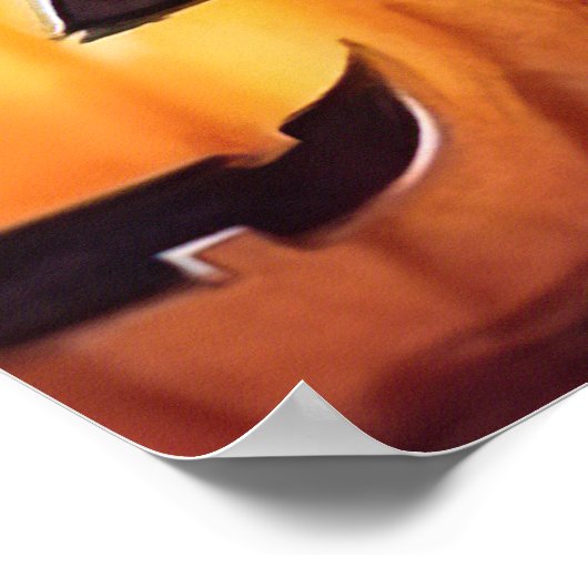 Halloween Bulldog mit Pumpkins Beängstigend Poster (Ecke)