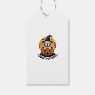 Halloween-Bulldog-Shirt mit Vintage-Kürbis-Hund A Geschenkanhänger