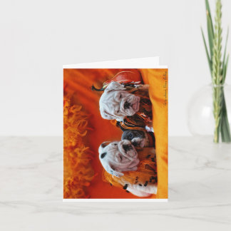 "Halloween Bulldogs" Karte