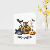 Halloween Bulldozer Bau Trucks Ghost Hall Karte (Gelbe Blume)