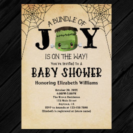 Halloween Bundle of Joy Frankenstein Baby Shower Einladung
