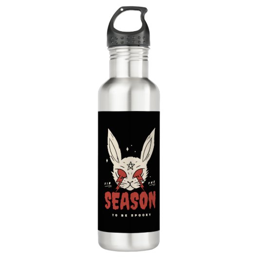 Halloween Bunny Edelstahlflasche (Vorderseite)
