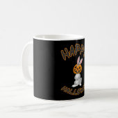 Halloween Bunny Rabbit Pumpkin Horror Geschenk Ide Kaffeetasse (Vorderseite Links)