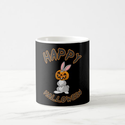 Halloween Bunny Rabbit Pumpkin Horror Geschenk Ide Kaffeetasse (Mittel)