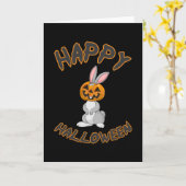 Halloween Bunny Rabbit Pumpkin Horror Geschenk Ide Karte (Gelbe Blume)