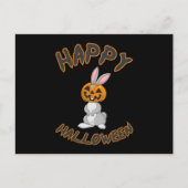 Halloween Bunny Rabbit Pumpkin Horror Geschenk Ide Postkarte (Vorderseite)