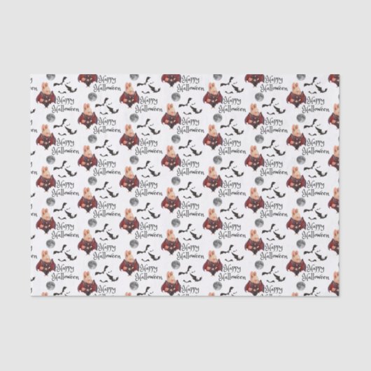 Halloween Bunny Tissue Paper Seidenpapier (Vorderseite)