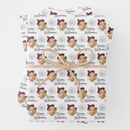 Halloween Bunny Wrapping Paper Flat Sheet Set 3 Geschenkpapier Set (Beispiel)