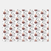 Halloween Bunny Wrapping Paper Flat Sheet Set 3 Geschenkpapier Set (Vorderseite 2)