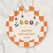 Halloween bunte Geburtstagsgeschenk-Tags Geschenkanhänger (Rückseite)