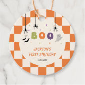 Halloween bunte Geburtstagsgeschenk-Tags Geschenkanhänger (Vorderseite)
